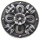 Celtic Shield Knob Antique Brass, Antique Pewter