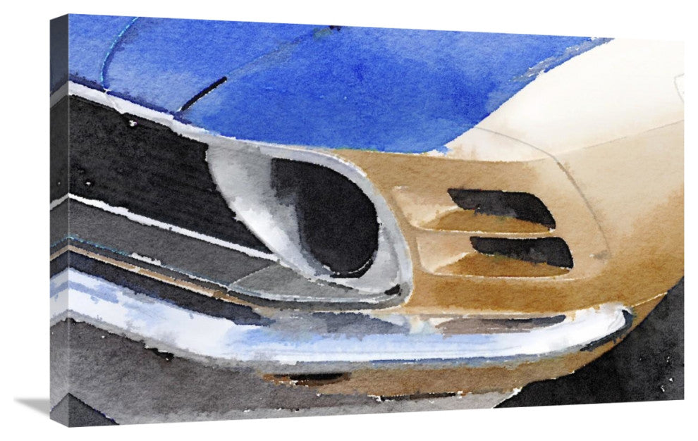 "Ford Mustang Front Detail Watercolor" Fine Art Print