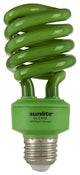 Sunlite 24 Watt Colored Spiral, Medium Base, Green