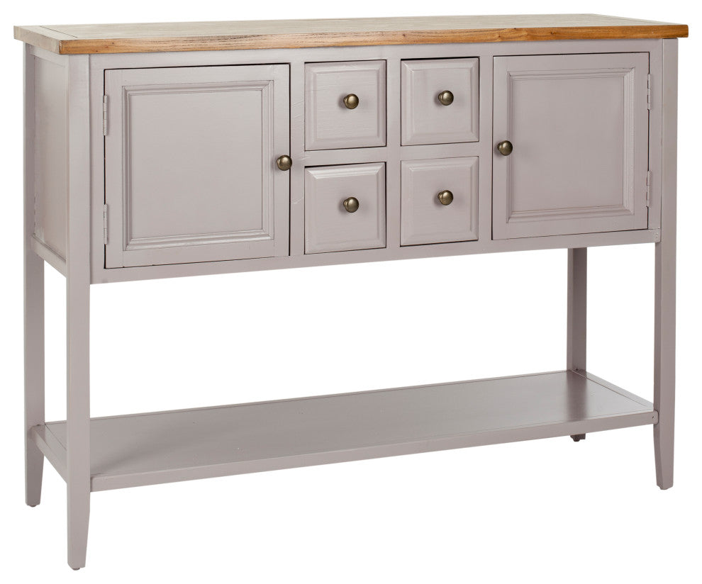 Safavieh Charlotte Storage Sideboard, Quartz Gray/Oak