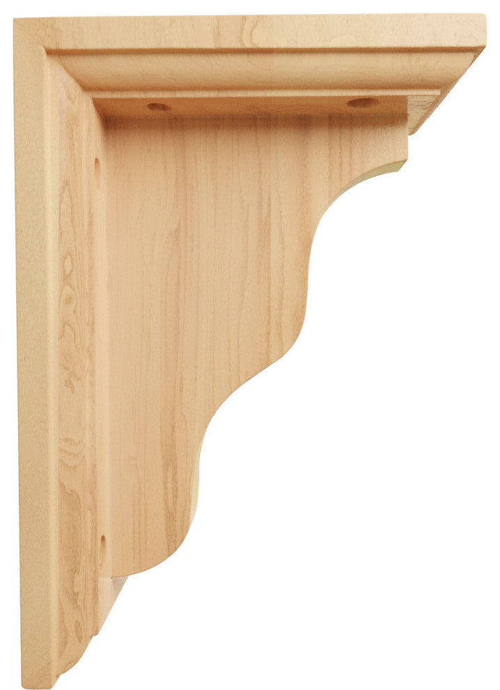 3"W x 5"D x 7"H Hamilton Traditional Bracket, Red Oak