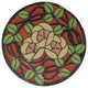 Delaney's Rose Knob, Dark Brass, Enameled