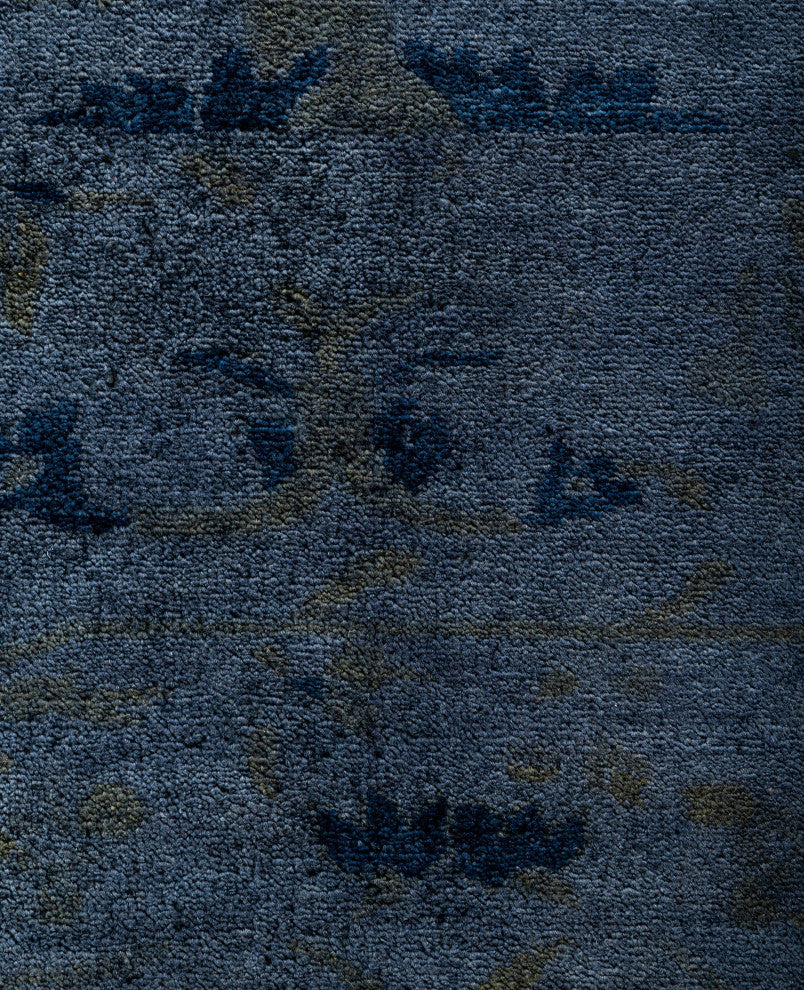 Overdyed One-of-a-Kind Hand-Knotted Area Rug Gray, 8' 2" x 10' 2"