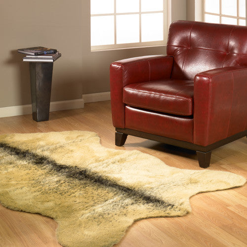 Classic Grizzly Bear Pelt, Faux Fur Rug, 56"x79"