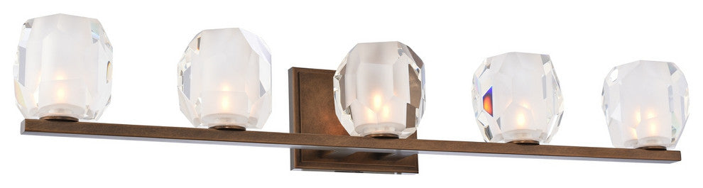 Regent 32x5" 5-Light Transitional Wall-Light by Kalco, Vintage Bronze