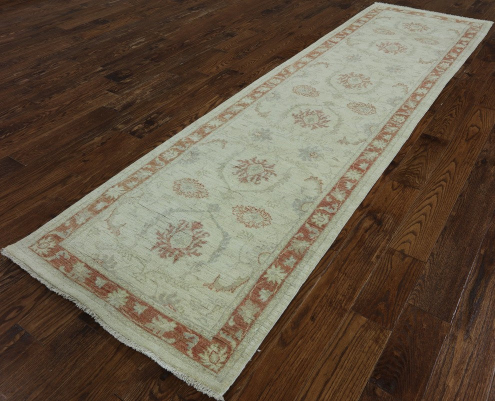 Traditional Floral Chobi Peshawar Runner 3'x10', MC603