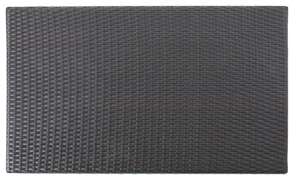 GDF Studio Oneida Outdoor Multibrown Wicker Bar Island Set