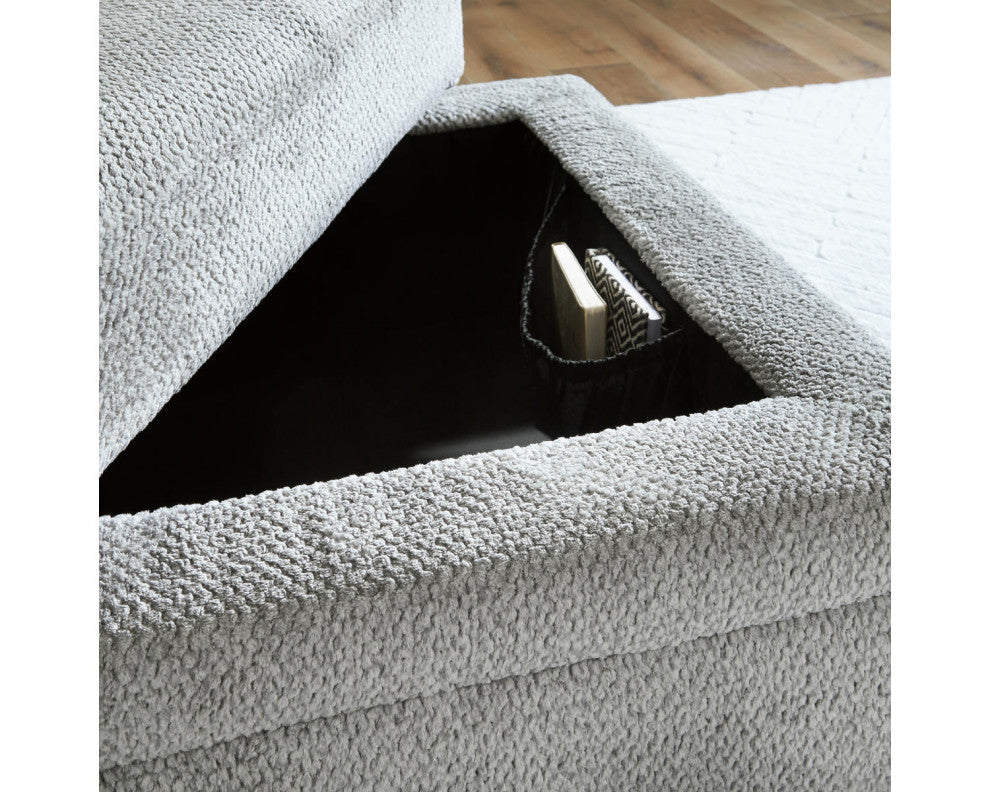 Casselbury Cement Ottoman With Storage