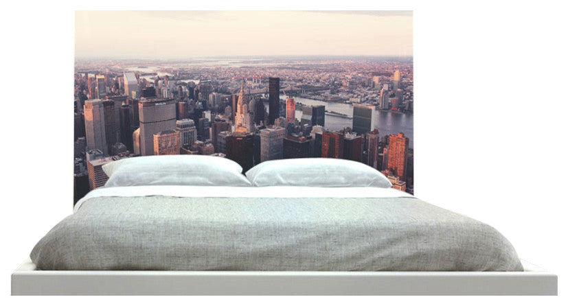 "New York City Sky View" Headboard