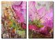 Painted Petals LVII 2-Piece Canvas Art Set, 30"x30"