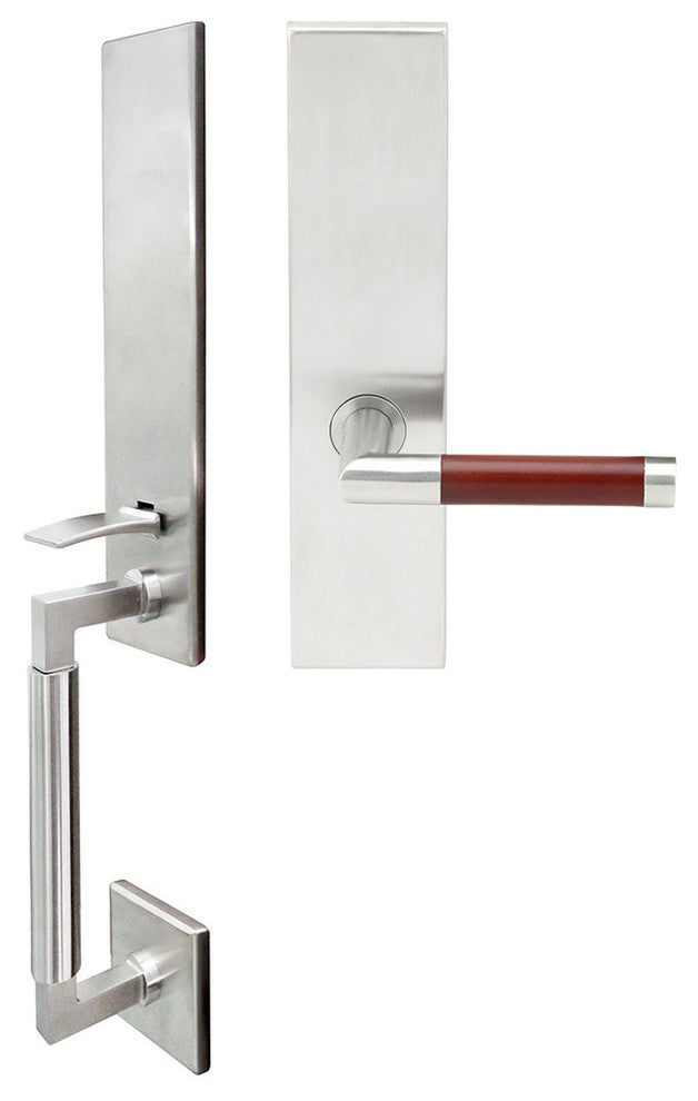 Cabernet Lever, Mortise Dummy Handleset, Left Hand, Satin Stainless Steel