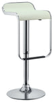 Modern Contemporary Dining Kitchen Vinyl Bar Stool White