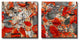 Fall Ink XXIV, Canvas Wall Art 2-Piece Canvas Art Set, 16"