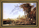 Aelbert Cuyp Evening Landscape Framed Premium Canvas Print, 16"x24"