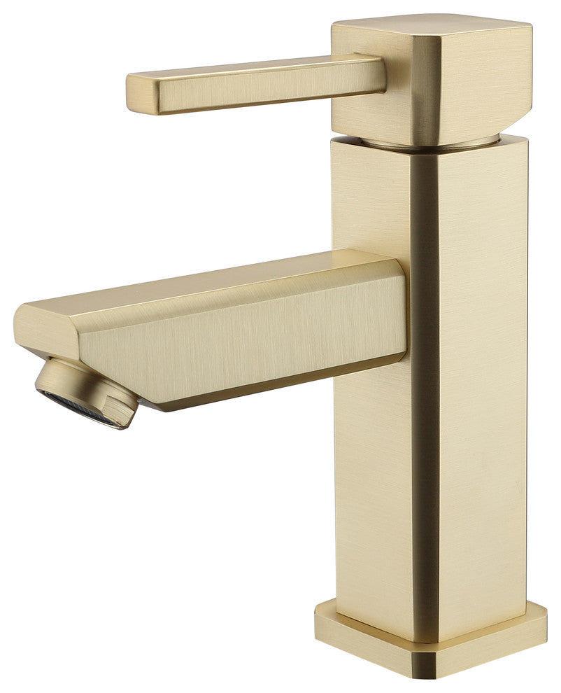 Legion Furniture Single-Hole Single-Handle Bathroom Faucet, Gold