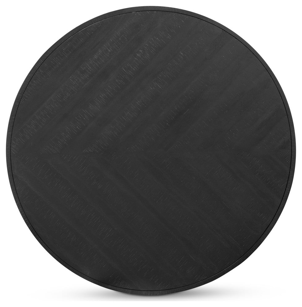 Parq Round Dining Table Black