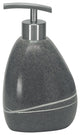 Unique Stone Bath Accessories, Stones, Soap Dispenser, Dark Gray