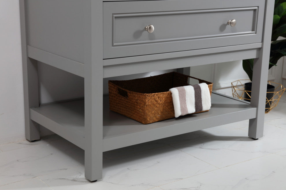 Matilda 36" Single Bathroom Vanity Set, Gray
