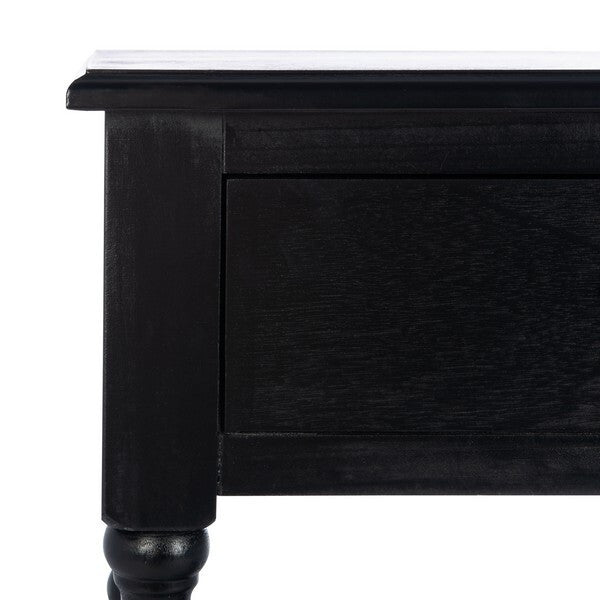 Safavieh Athena 2 Drawer Console Table, Black