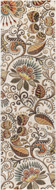 Giselle Transitional Floral Area Rug, Ivory, 2'3' X 7'7'