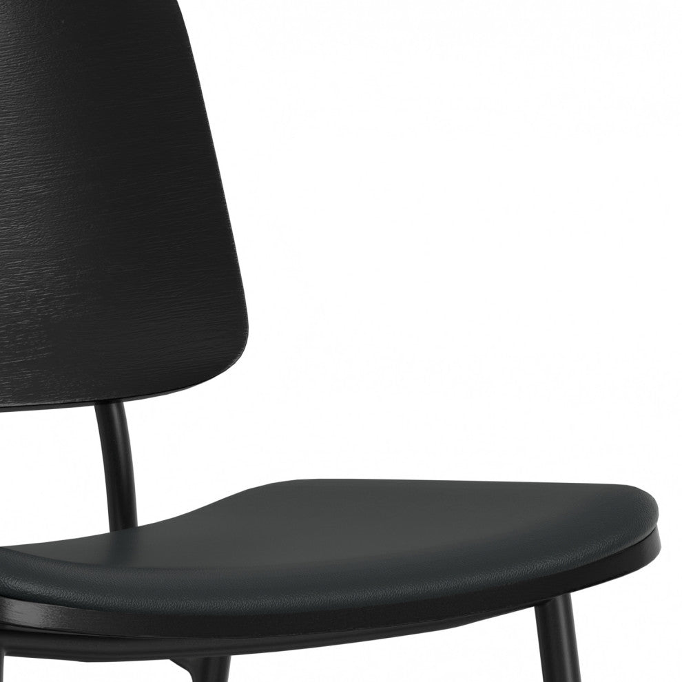 Hayley/Hunter 5-Piece Dining Set, Black