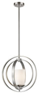 Ashling 1 Light Mini Pendant in Brushed Nickel