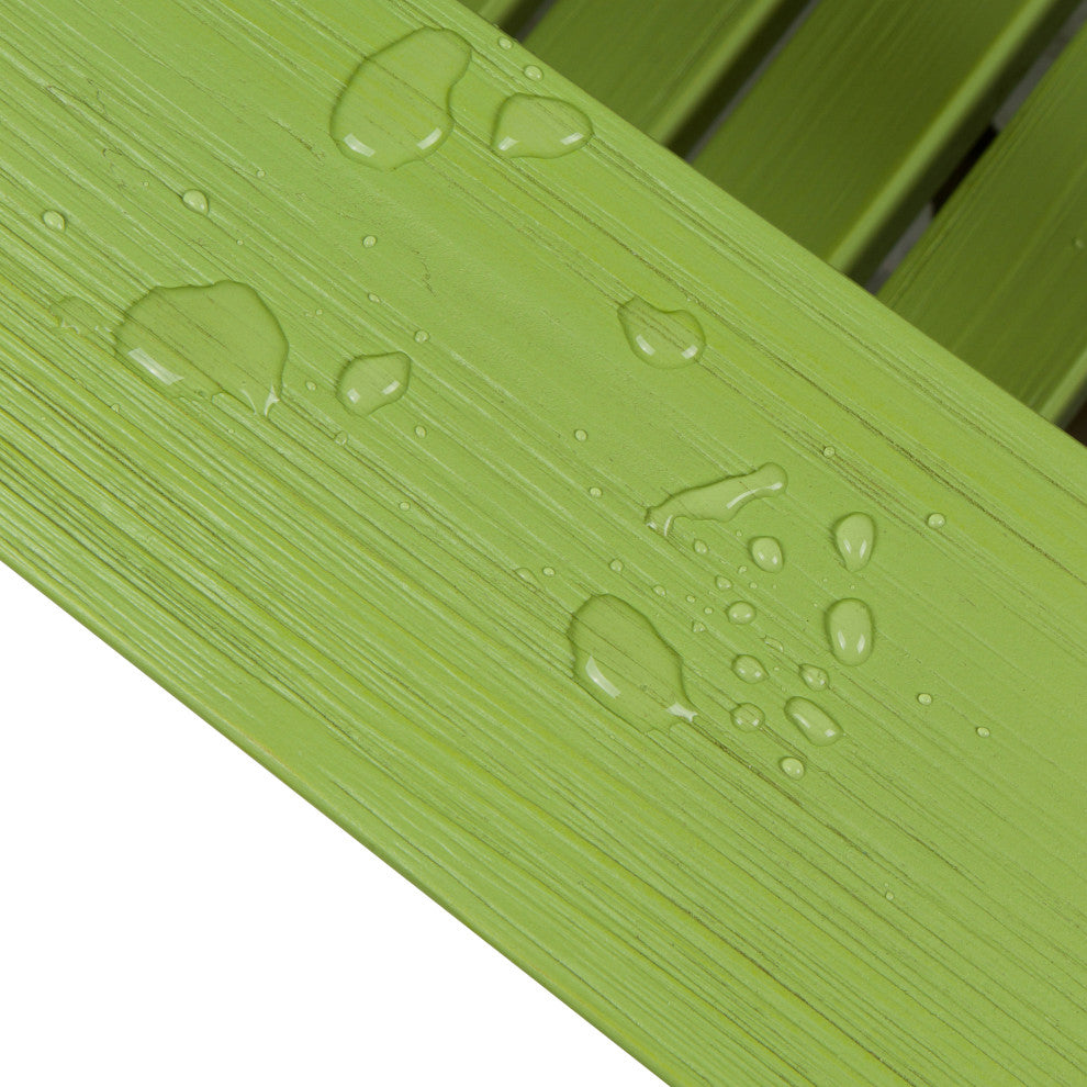 Shine Company Westport II Adirondack Chair With Hydro-Tex Finish, Lime Green