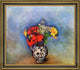 Odilon Redon Geraniums Framed Premium Canvas Print, 20"x25"