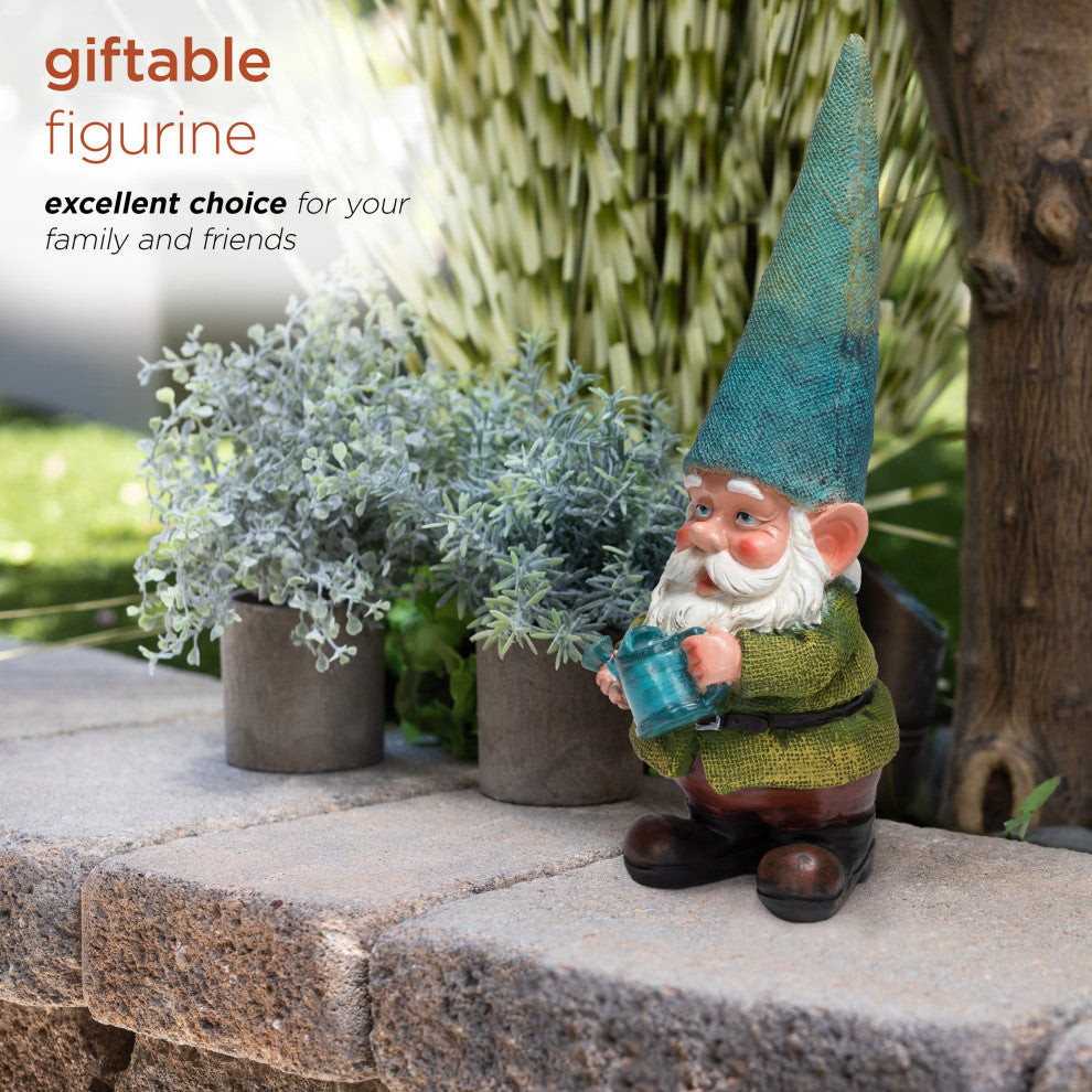 Gnome Holding a Watering Can Statue