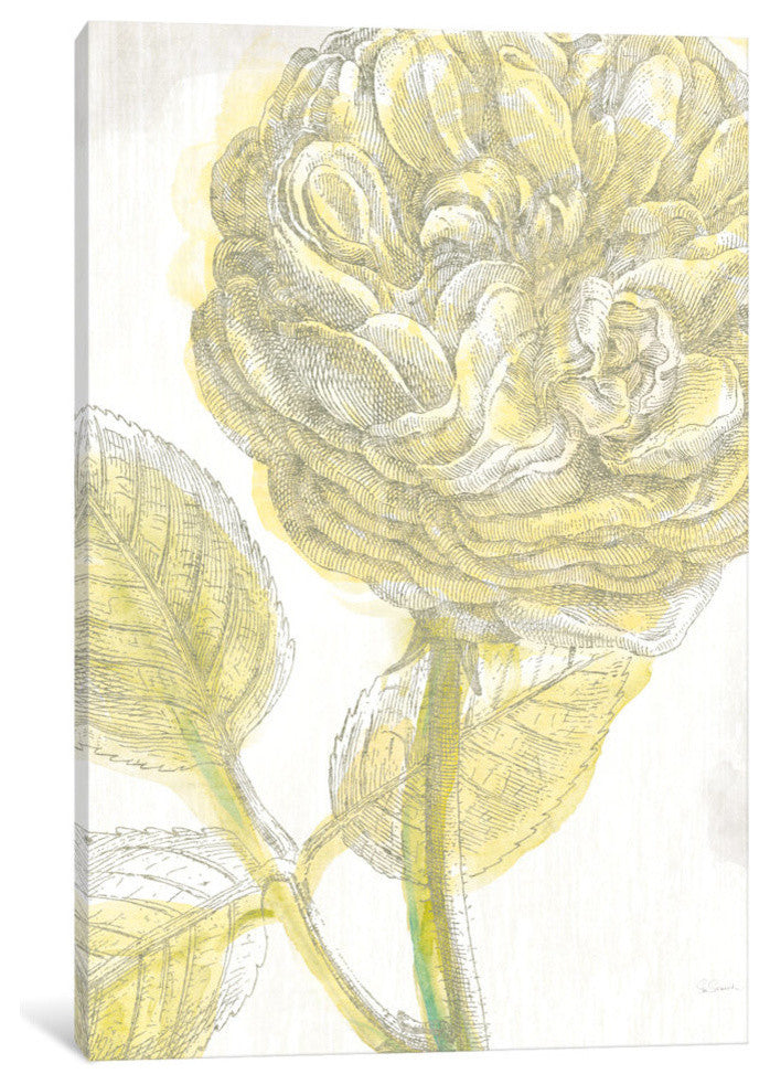 "Belle Fleur Jaune III" by Sue Schlabach, 18x12x1.5