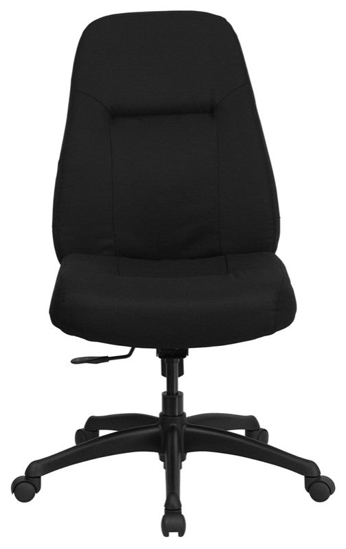 400 Lb. Rated Big,Tall Black Fabric Executive Swivel Ergonomic Office Chair