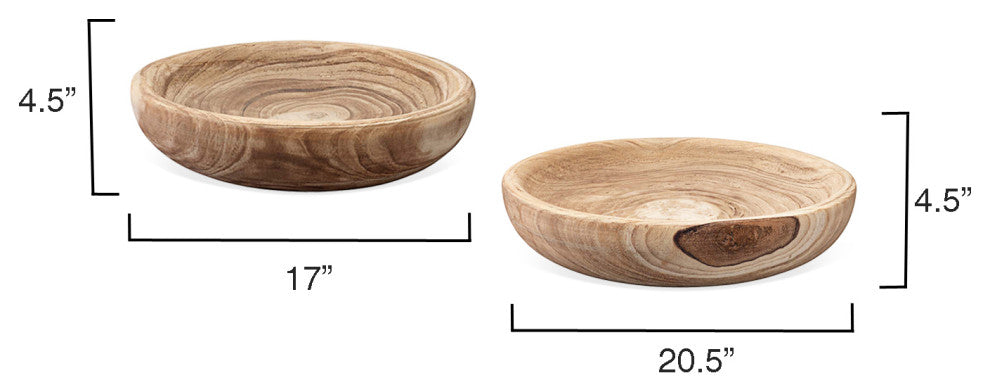 Laurel Large Wooden Bowl, Small