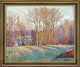 Henri Lebasque Poplars in Eragny Framed Premium Canvas Print, 20"x25"