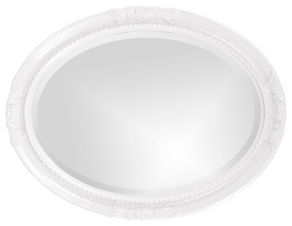 Howard Elliott Queen Ann Mirror, White
