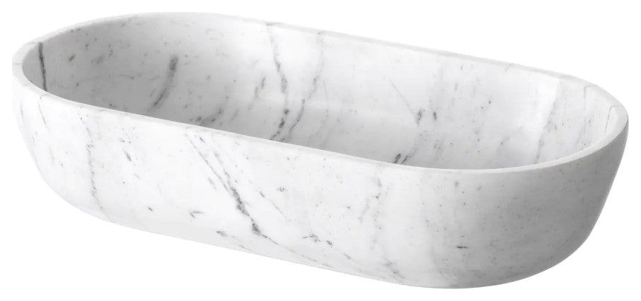 White Marble Bowl, Eichholtz Terrebonne