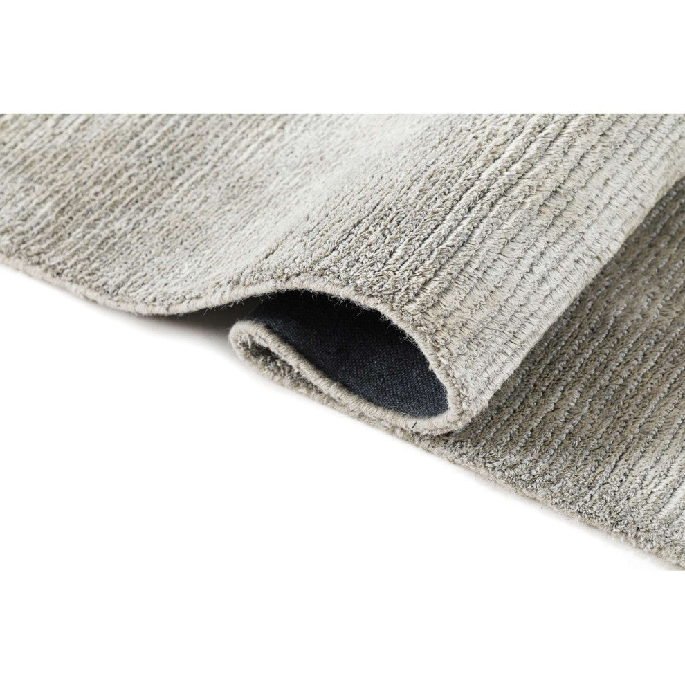 Hue Solid Area Rug, Gray, 2'x3'