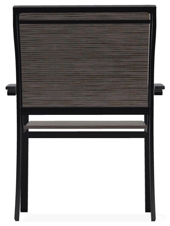 Bazza Sling Stackable Outdoor Dining Chair, James/Black