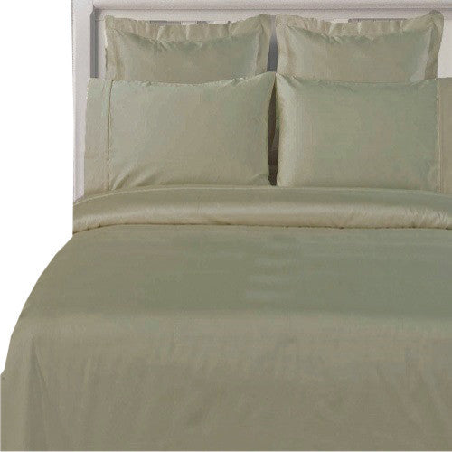 100% Cotton 600 TC Solid Duvet Cover Set, Linen, King/Cal King