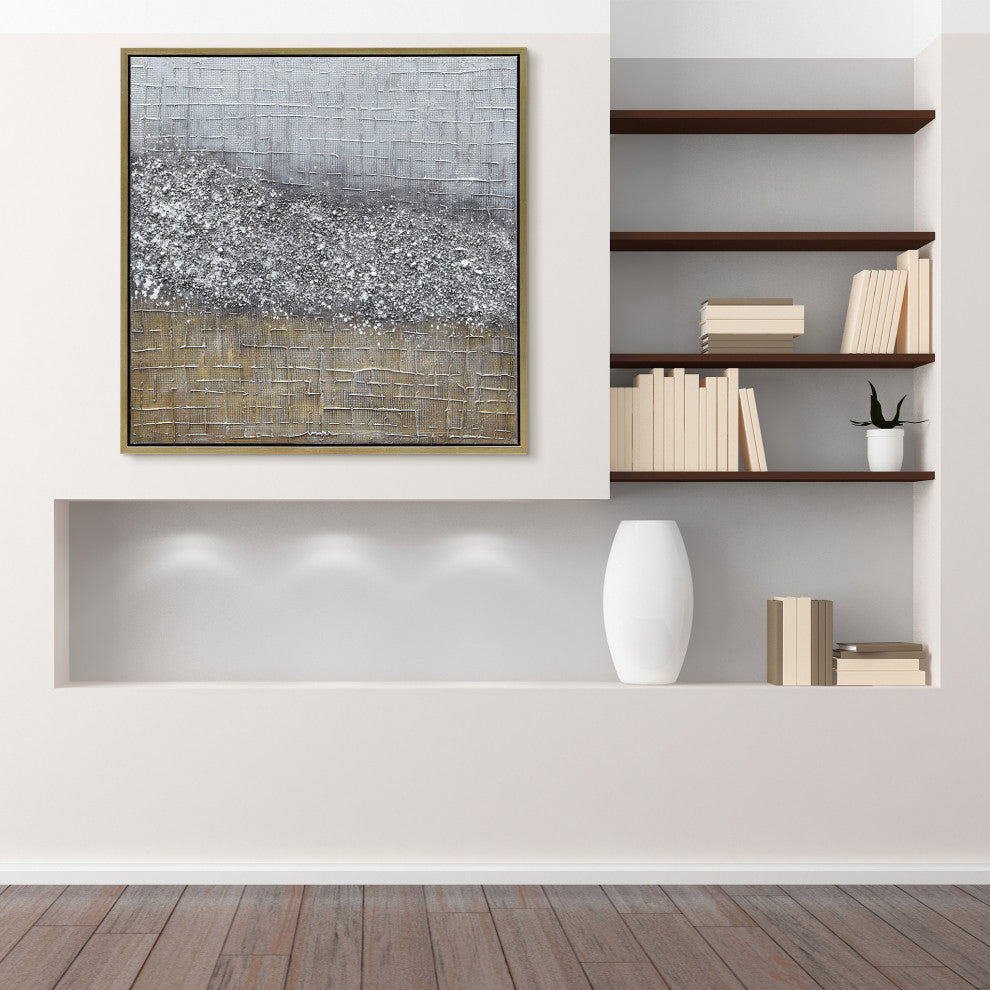 Matter Abstract Textured Metallic Hand Painted Wall Art by Martin Edwards