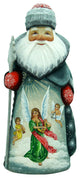 Blessing Angel Wood Carved Santa