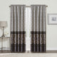 Mystic 2 Piece Curtain Set, Charcoal, 2 Panels, 60"x84"