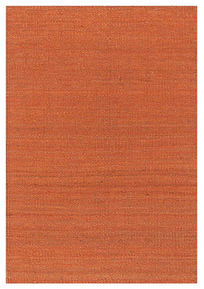 Amela Transitional Area Rug, Orange, 7'9"x10'6" Rectangle