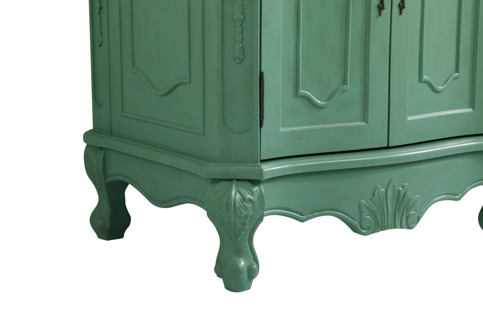 Bathroom Vanity, Vintage Mint, 27", Single Sink