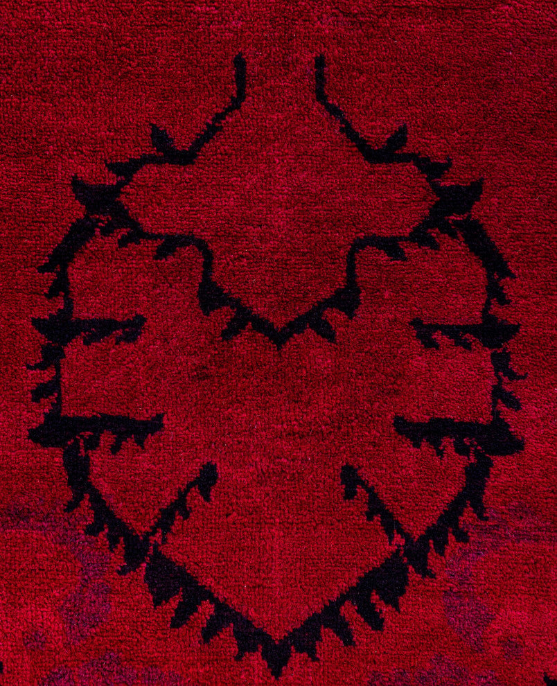 Overdyed One-of-a-Kind Hand-Knotted Area Rug Pink, 8' 3" x 10' 2"