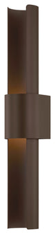 Troy Lighting Ossian Exterior Wall Sconce Bronze, 4.75"Lx4.75"Wx28"H
