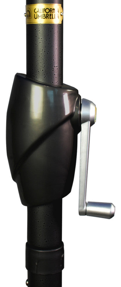 9' Aluminum Umbrella Push Tilt, Antique Beige