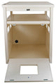 ECOFLEX® Litter Box Cover End Table, Antique White, Jumbo