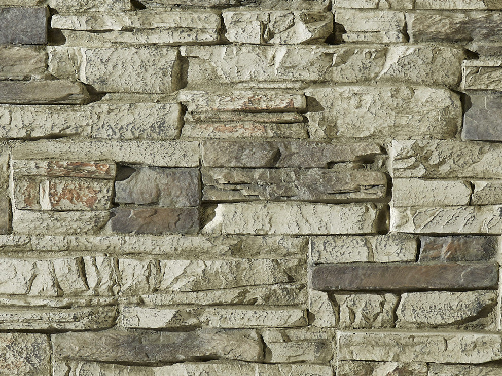 Colorado Dry Stack Faux Stone Wall Panel, Colorado Dry Stack Panel, Birchwood