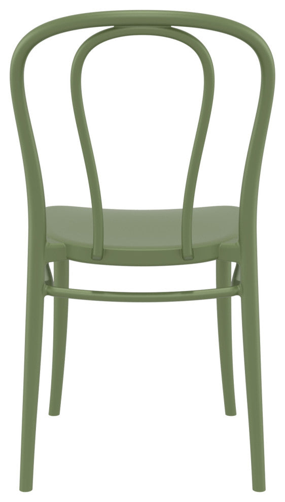 Victor Resin Outdoor Chair Olive Green, Set of 2