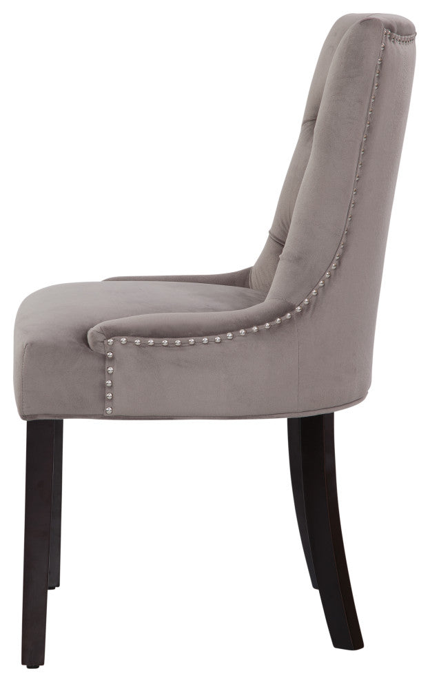 Grafton Home Valentino Upholstered Dining Chairs, Set of 2, Granite